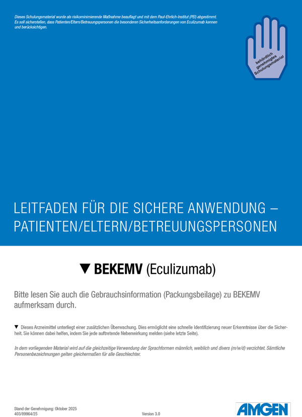 Leitfaden zur Verringerung von Arzneimittel- und Anwendungsrisiken - Patienten und Eltern