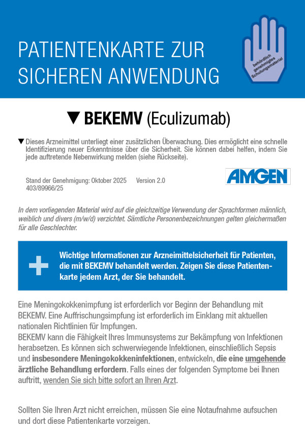 BEKEMV Patientenkarte